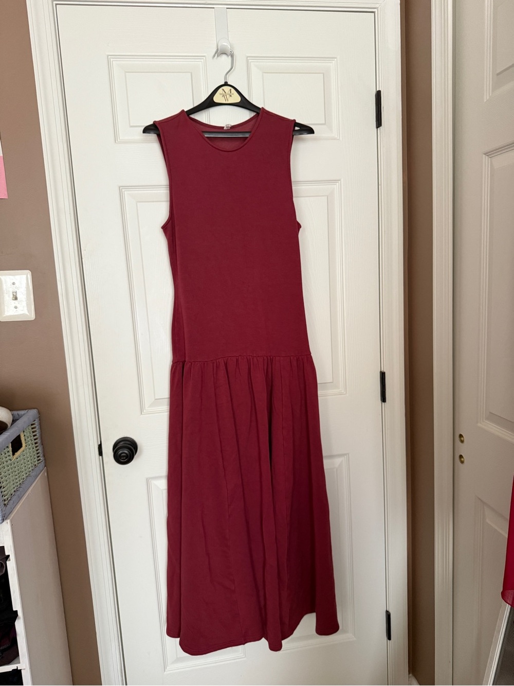 Daily Drills Sleeveless Burgundy Maxi Dress